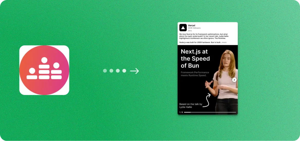 Crowdcast to Image Carousels