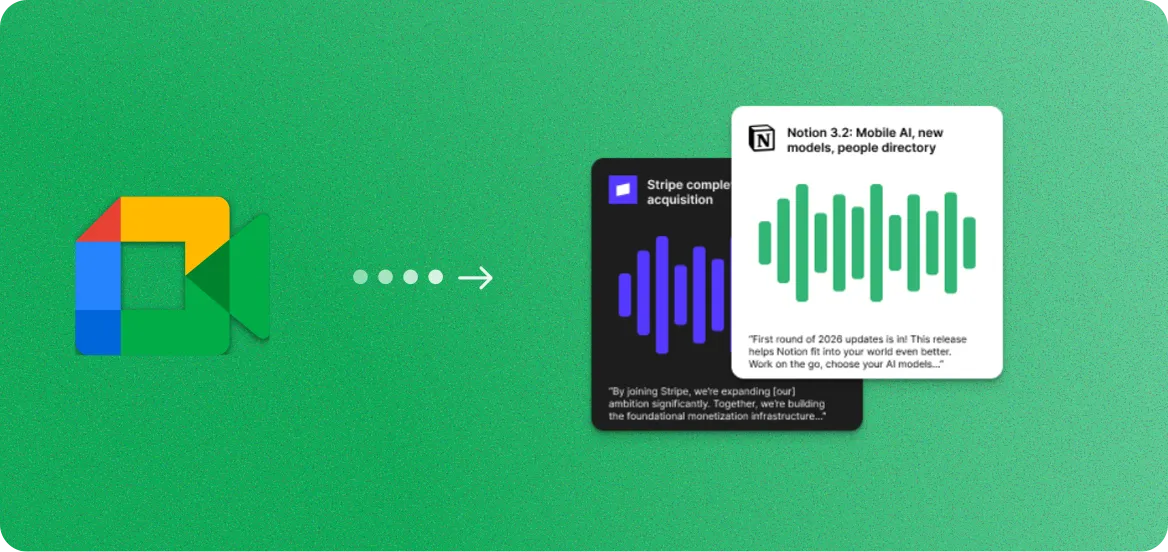 Google Meet to Audiograms