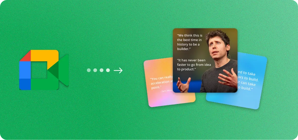 Google Meet to Image Quotes