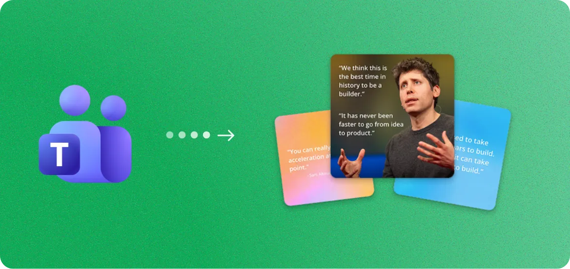 Microsoft Teams to Image Quotes