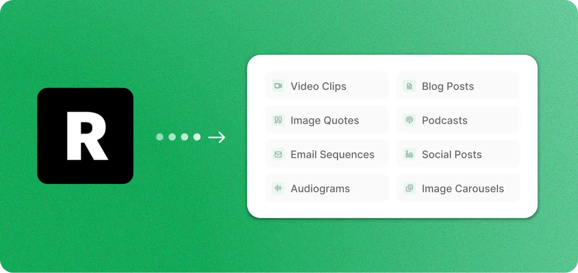 Restream to content types