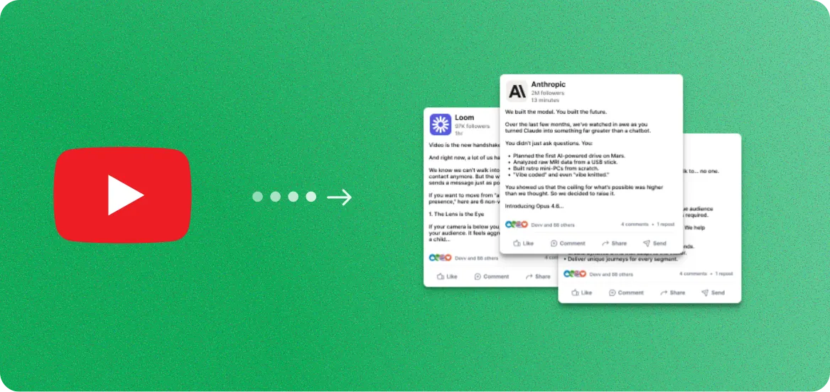YouTube to Social Posts