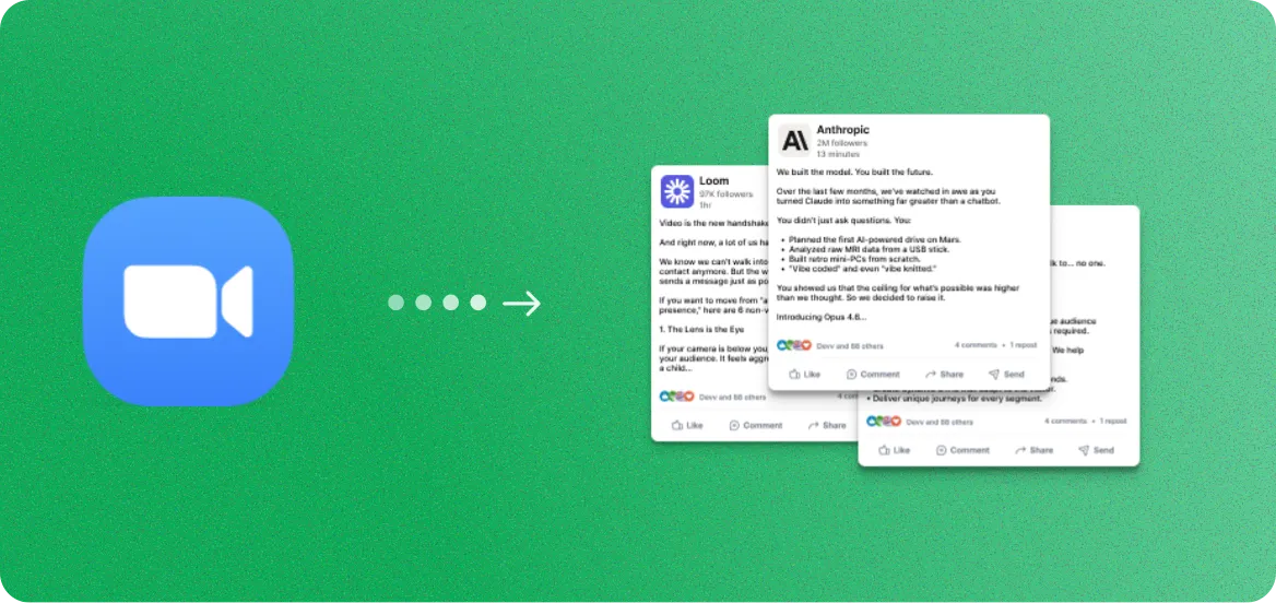 Zoom to Social Posts